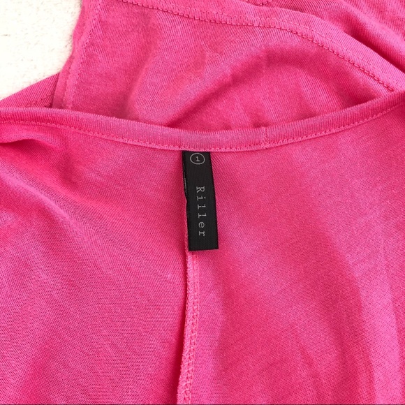 RILLER & FOUNT Pink Cross Back Sleeveless Top - Picture 4 of 6